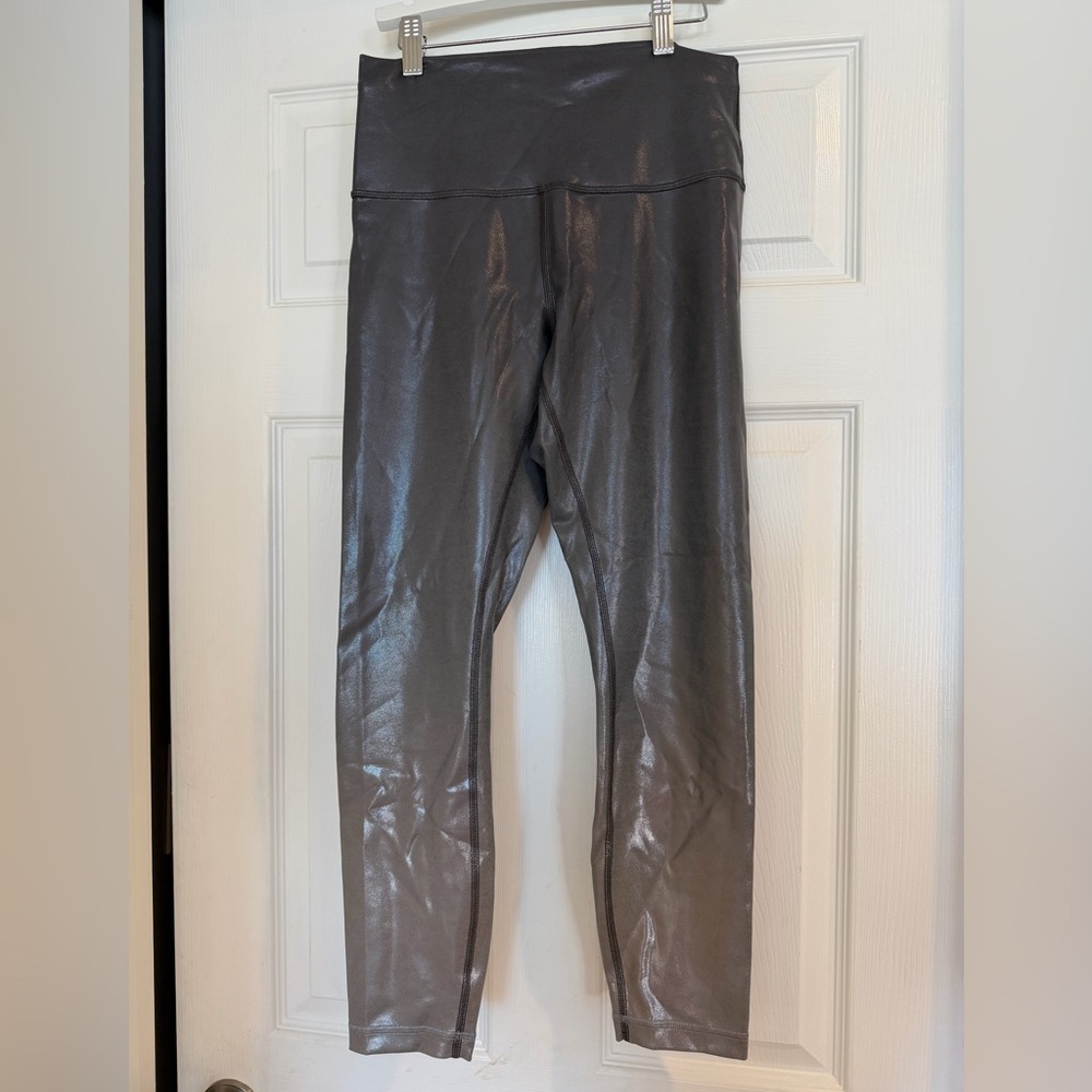 Lululemon Wunder Train High Rise 23 inch Rare Foil Metallic limited edition